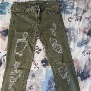 Green American Eagle Jeans